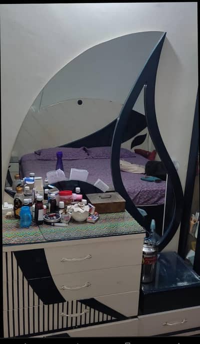 Wooden Bedroom Furniture/ Dressing+ Side Tables + Bed without mattress