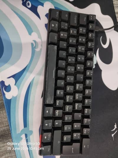 WordsWorth Machenical Blue switch keyboard.
