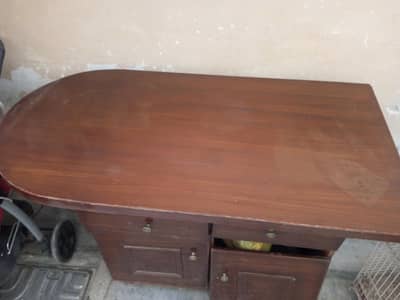 Iron table wood