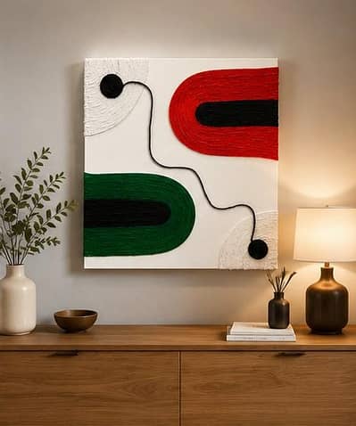 Luxury Handmade Abstract Rope Wall Art | Modern Textured Home Decor |