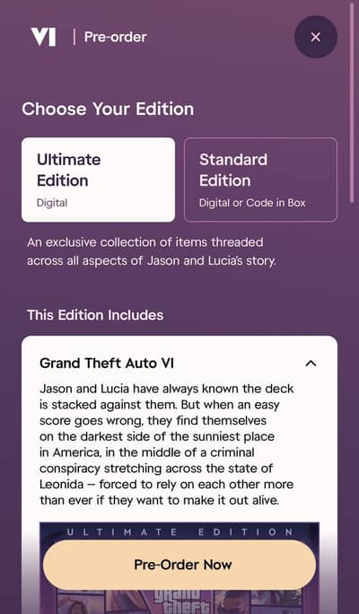 GTA 6 standard and ultimate edition