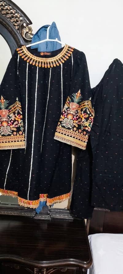lawn branded dress