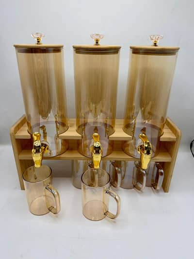 triple beverage dispenser set