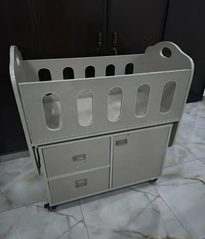 Infant Baby Cot with Mattress - Almost New