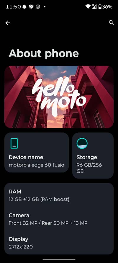 Motorola Edge 60 fusion 12GB (5G)