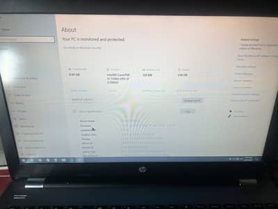 HP 250 G6 laptop for sale