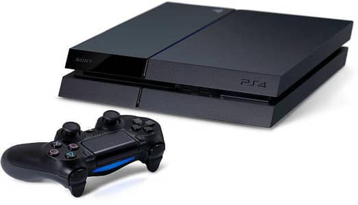 ps4 500gb fat edition with 2 controllers with some games pre install