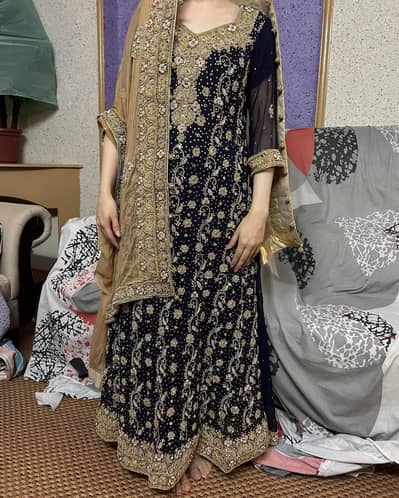 Walima Bridal Navi Blue Maxi