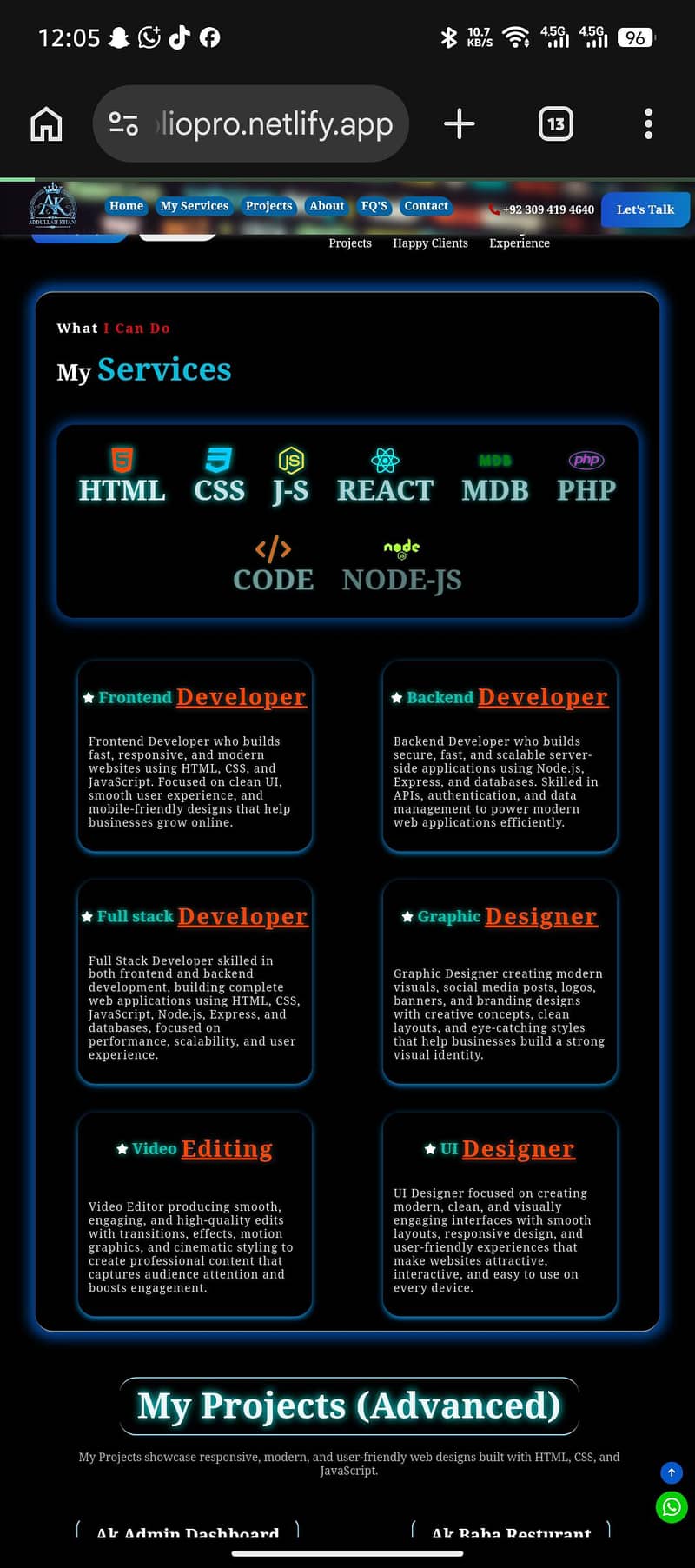 I am Full Stack Developer & Also Mern Stack developer 2
