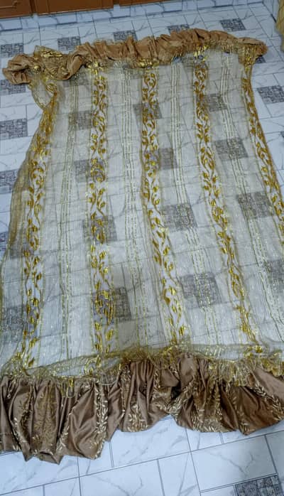 Used net Curtain golden designs
