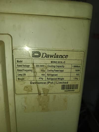 Dawlance split ac for sale