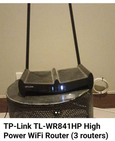 Rs 3,000 (each) (3 units)  TP-Link TL-WR841HP High Power WiFi Router –