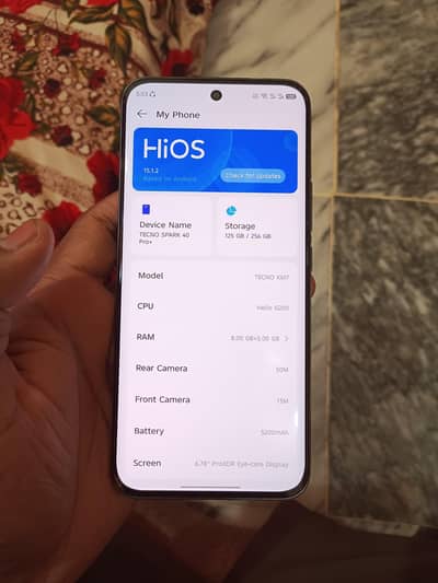 Tecno spark 40 pro+ 8+8/256 with All Assasories