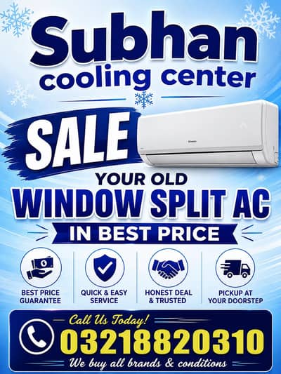 sale you old window split AC in best price