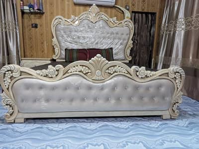 new bed for sale pure wood one side table