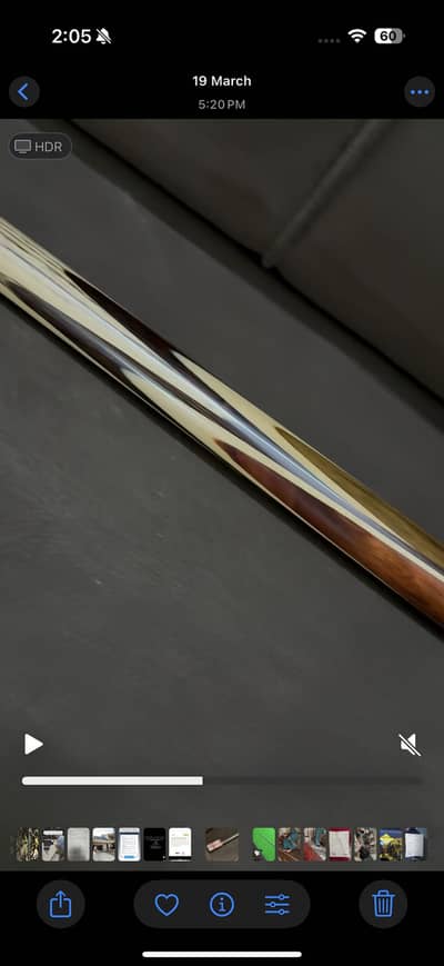 Mkr Exclusive Cue with Century Titanium ferrule installed.
