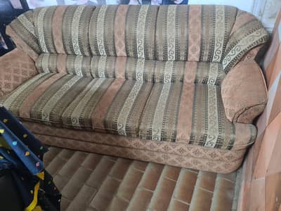 2 Chairs 3 seater Sofa Used