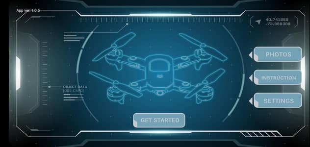 REDRIE Foldable IMPORTED Quadcopter Drone, with Camera.