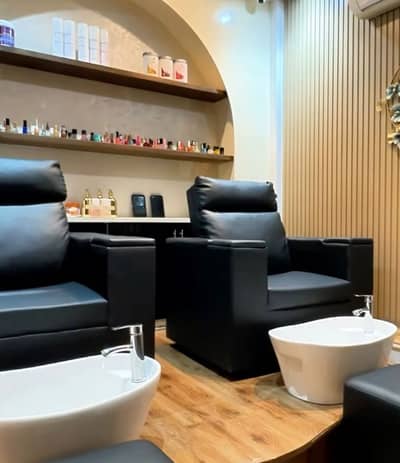 Meni pedi sofa set and makeup chairs