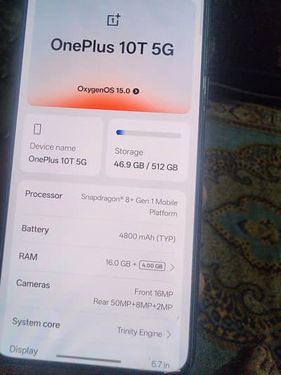 one + 10t 5g 16gb 512gb