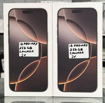 Apple iPhone 16 Pro Max 256GB Canadian JV desert Box pack Non Active