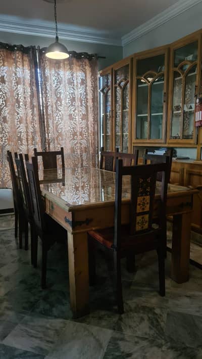 8 seater Turkish dinning table and chairs for sale