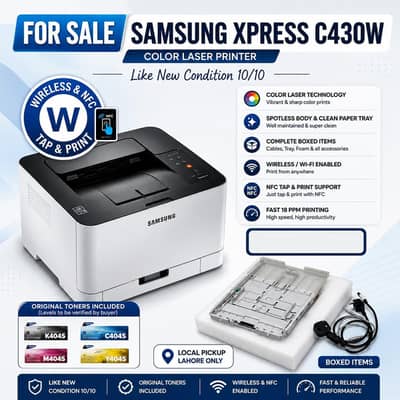 Samsung Color & Black Printer for Sale – Excellent Condition