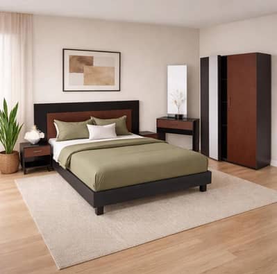 Habit Bed set with dressing table and wardrobe