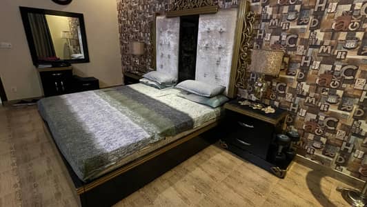 Custom Made King Bed With Set Included