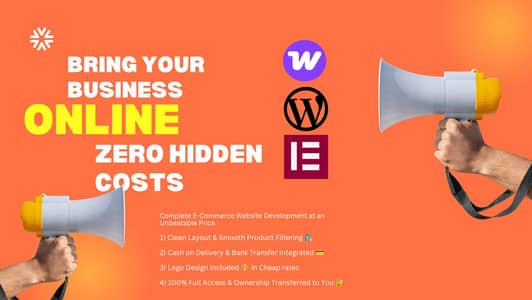 Bring Your Business Online with Zero Hidden Costs!