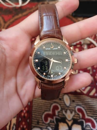 Al-Fajr Islamic Watch 2-Tone | Namaz Alarm | Digital Analog