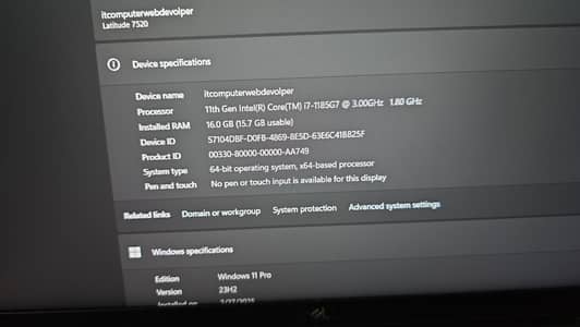 Dell laptop