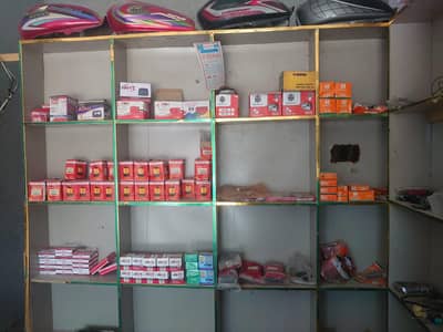 motor cycle spare parts and mechanic shop