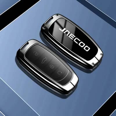 Jinecoo Car Key Case with Remote Control Blue