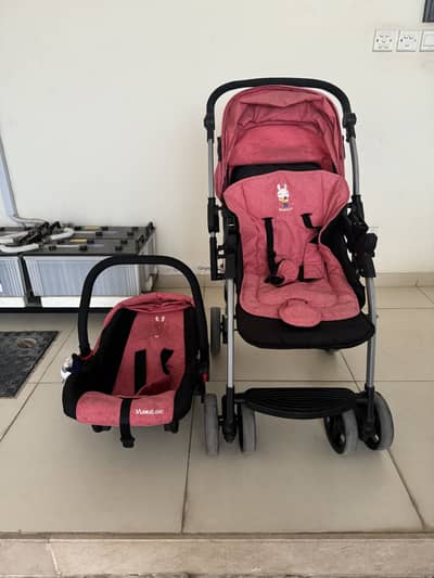 Baby stroller with pram 2 in 1 for sale
