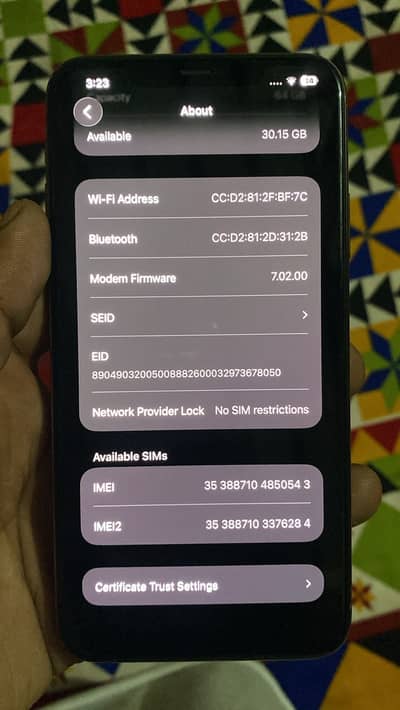 Apple iPhone 11 Pro Max pta