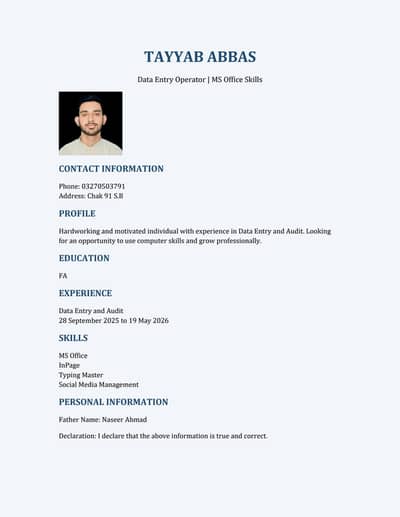 data entry job