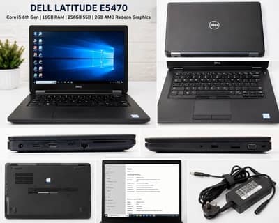 Dell Latitude E5470 | Core i5 6th Gen | 16GB RAM | 256GB SSD | 2GB AMD