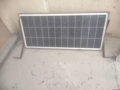 solar plate 100 watt with stand.