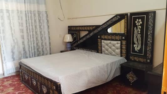 Fancy Bed Set with Double Bed, Side Tables, and Dresser