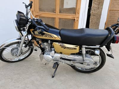 honda CG 125 gold edition brand new condition call/whatsapp03006932139