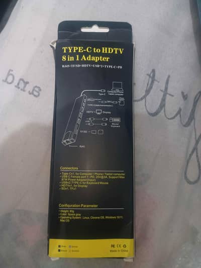 Type C to HDTV 8 in 1