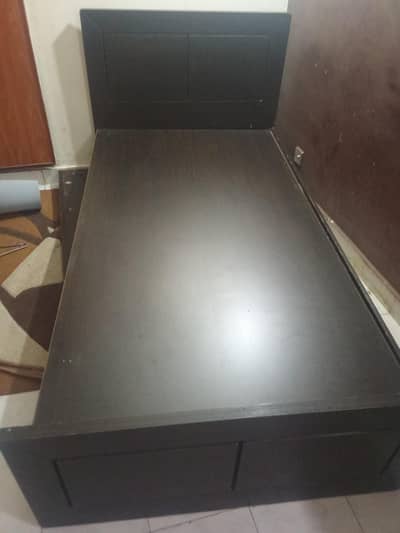 single bed hand made with heavy wood