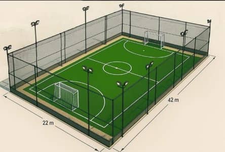 Artificial grass turf, All sports flooring, All sports net