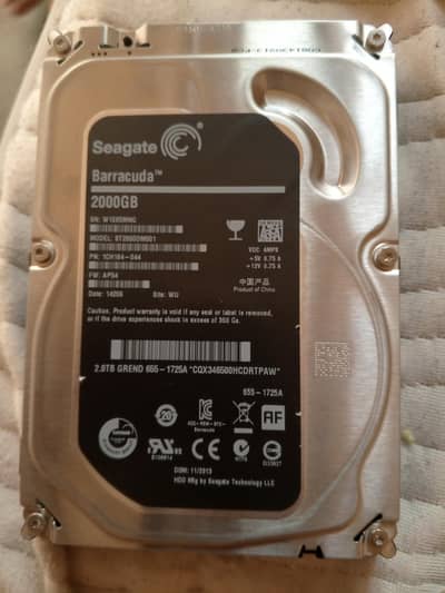 Seagate BarraCuda 2TB 3.5" SATA Hard Drive