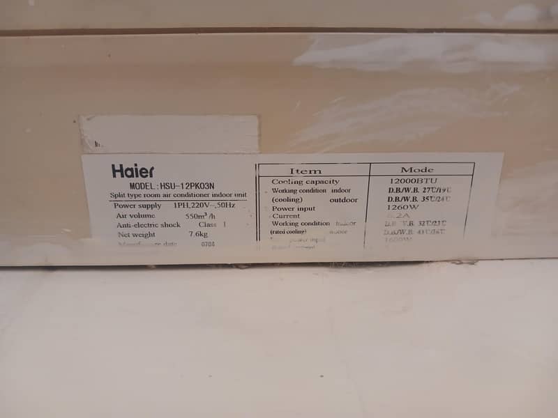 Haier split AC 1