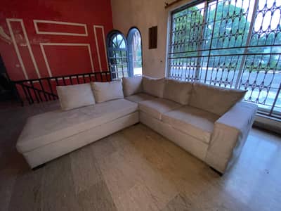 L shape sofa for sale slightly used