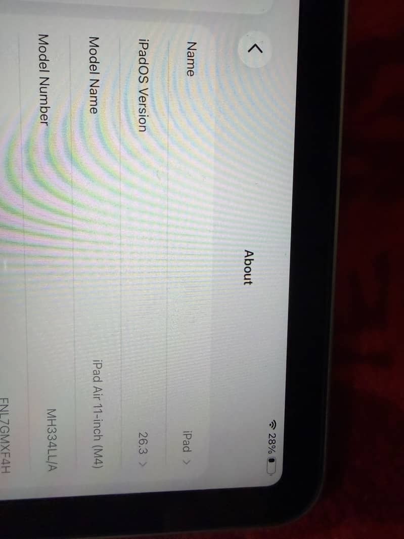 Ipad Air M4 0