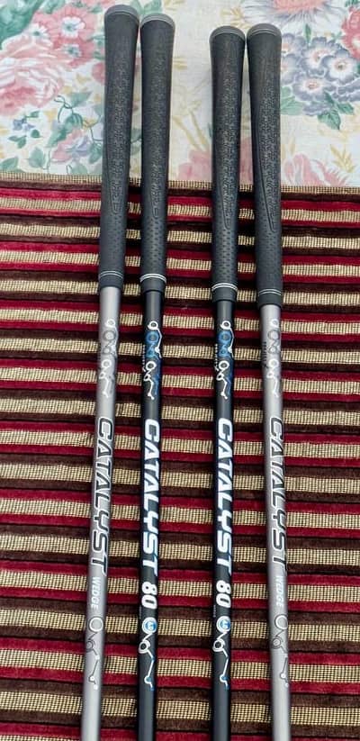 Callaway MD5 graphite wedges and Mizzuno JPX hybrid