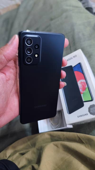 Samsung Mobile A52s 5G Official PTA Complete box(Urgent sale